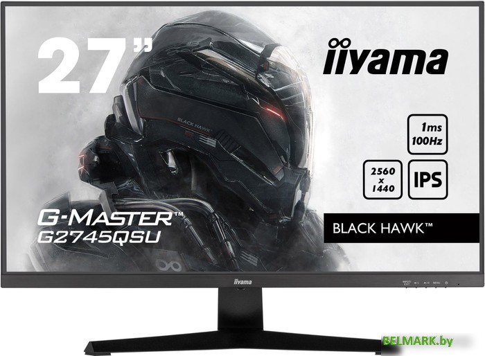Игровой монитор Iiyama G-Master Black Hawk G2745QSU-B1 - фото
