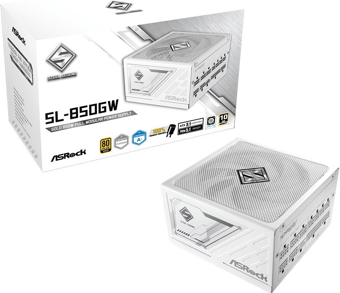 Блок питания ASRock Steel Legend 850W SL-850GW - фото2