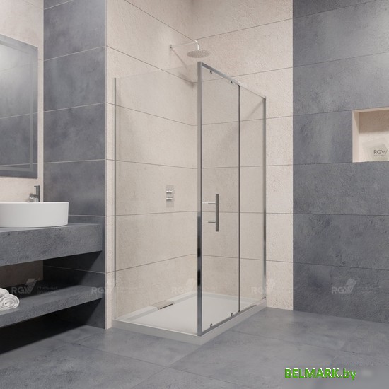 Душевой уголок RGW PA-145 020814584-11 80x140 (хром/прозрачное стекло) - фото
