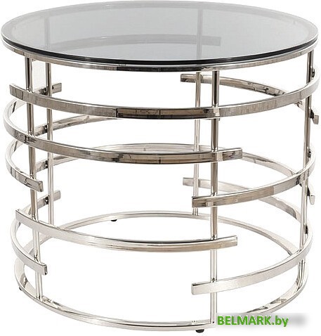Журнальный столик Signal LIVIA (дымчатый/серебряный) - фото