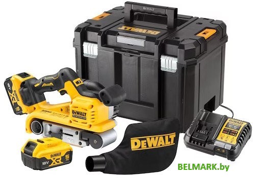 Ленточная шлифмашина DeWalt DCW220P2 (с 2-мя АКБ, кейс) - фото