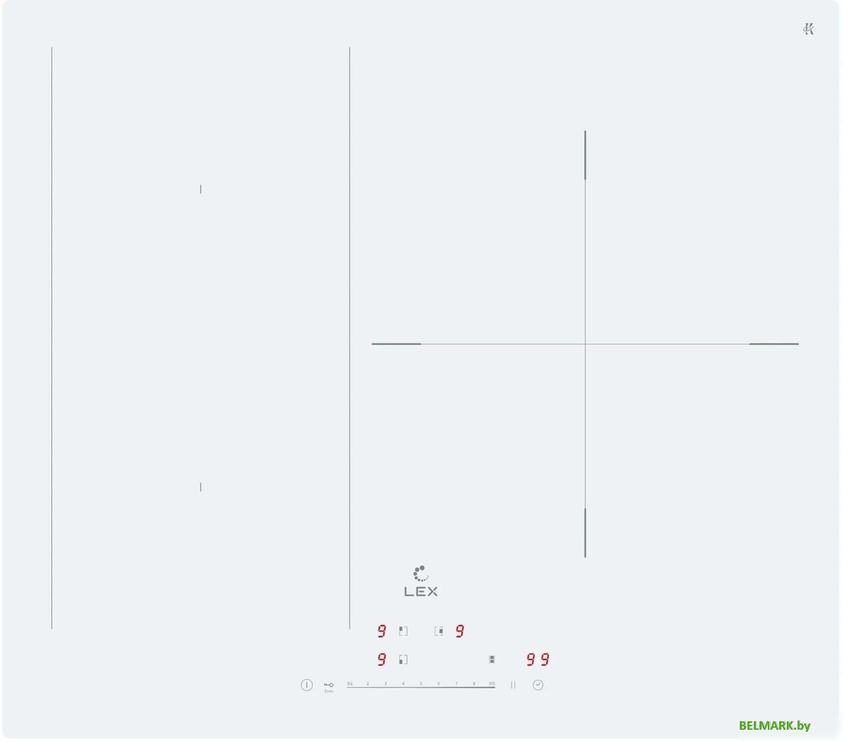 Варочная панель LEX EVI 631A WH - фото