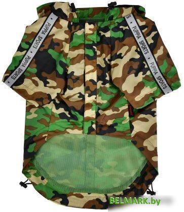 Дождевик для животных Puppia Base Jumper PEAF-RM03-NC-M (новый камуфляж) - фото2