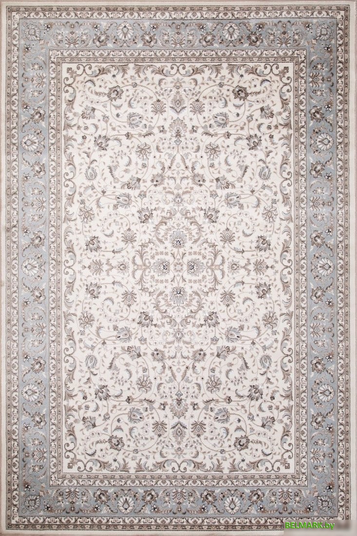 Ковер для жилой комнаты Merinos Valencia Deluxe F014-STAN-CREAM-L.BLUE (2х3) - фото