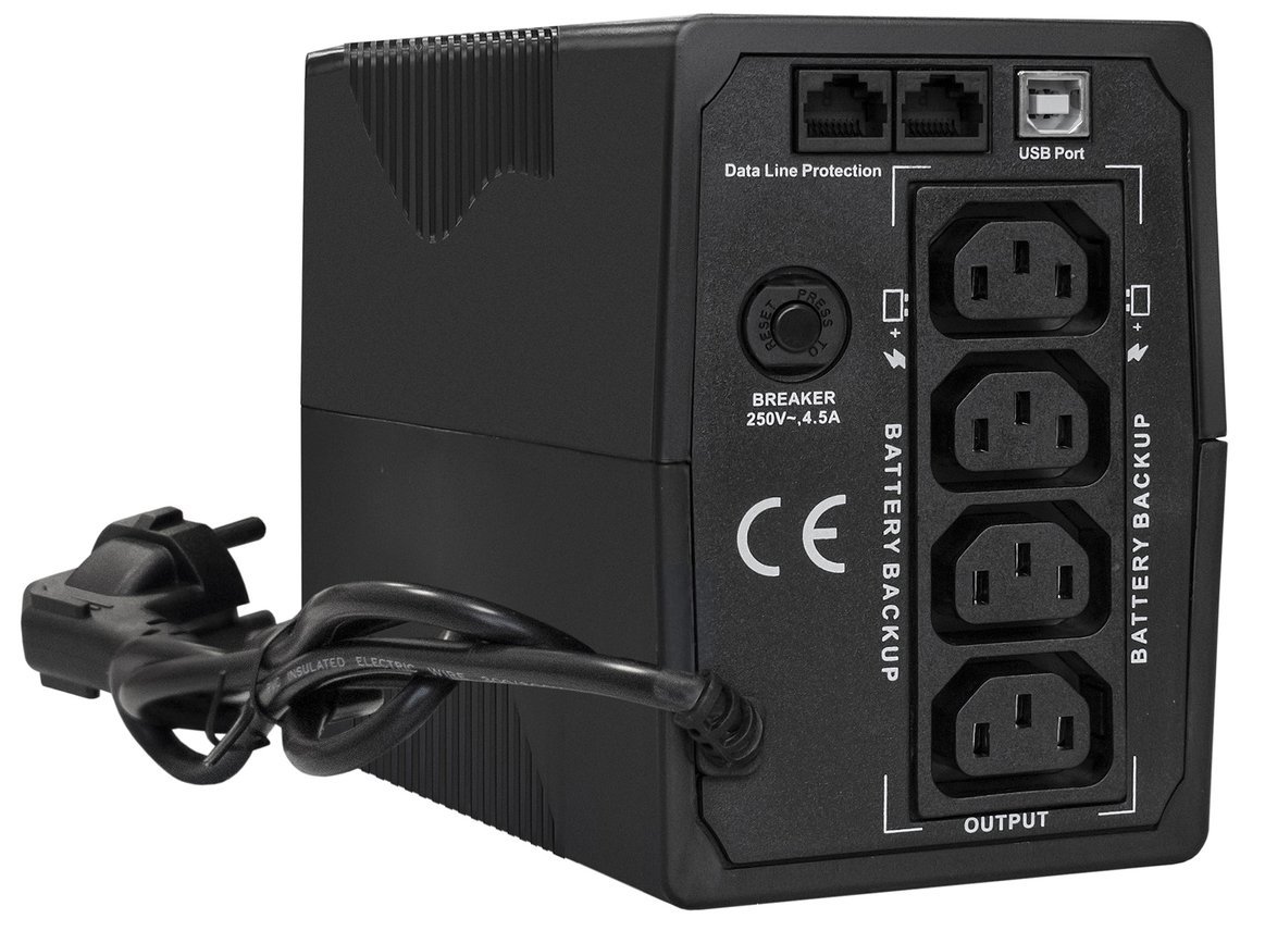 Источник бесперебойного питания ExeGate SpecialPro Smart LLB-600.LCD.AVR.C13.RJ.USB - фото2