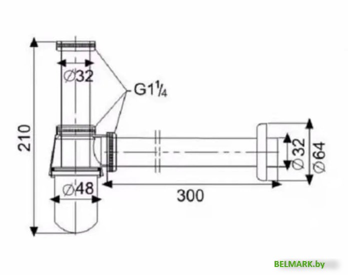 Сифон SantiLine SL-113 - фото2