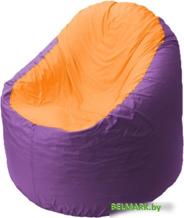 Кресло-мешок Flagman Bravo B1.1-38 (фиолетовый/оранжевый) - фото