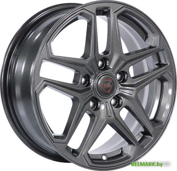 Литые диски NZ R-04 16x6.5" 5x114.3мм DIA 66.1мм ET 47мм GRAPHITE - фото