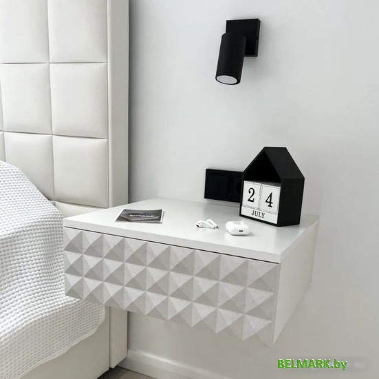 Тумба Shtabe Simple 7000 эко (травертин/белый) - фото2