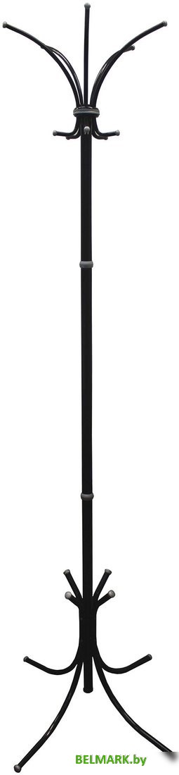 Вешалка для одежды Бюрократ Нова-4 (черный/серый) - фото