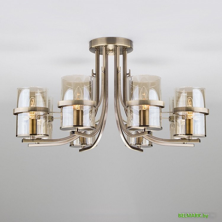 Люстра средней высоты Евросвет Coppa 60085/8 античная бронза - фото