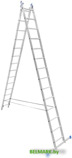 Лестница-стремянка Dinko LS214 (2x14 ступеней) - фото