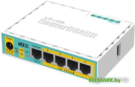 Маршрутизатор Mikrotik hEX PoE lite [RB750UPr2] - фото