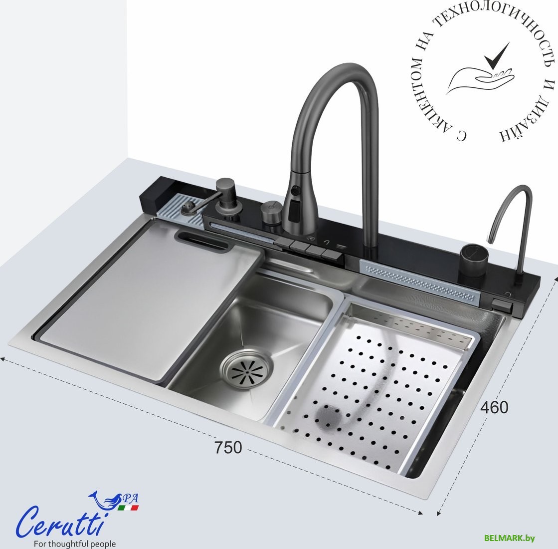 Кухонная мойка Ceruttispa ct11888 - фото