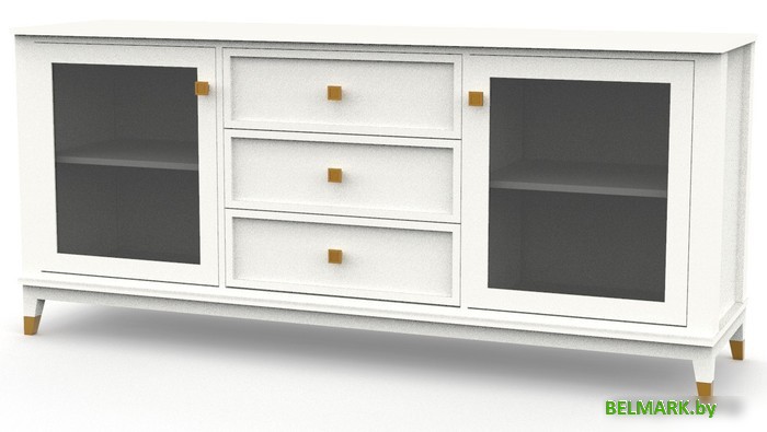 Тумба Молодечномебель Nevada B3D2с ВМФ-1911 (дуб оксфорд) - фото