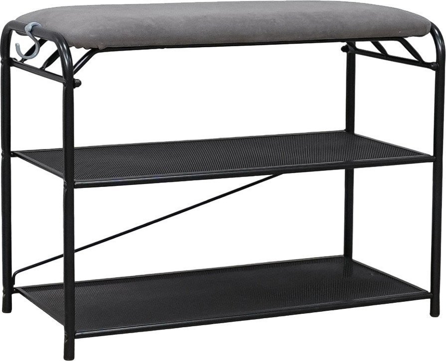 Банкетка ЗМИ Гранада 23 НБК с сиденьем ПДОГ23СНБК (черный/ткань нубук) - фото