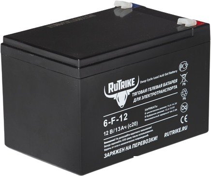 Тяговый аккумулятор Rutrike 6-F-12 (12 А·ч) - фото
