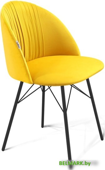 Стул Sheffilton SHT-ST35-1/S64 (имперский желтый/черный муар) - фото