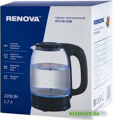 Электрический чайник Renova KT-17G-03B - фото2