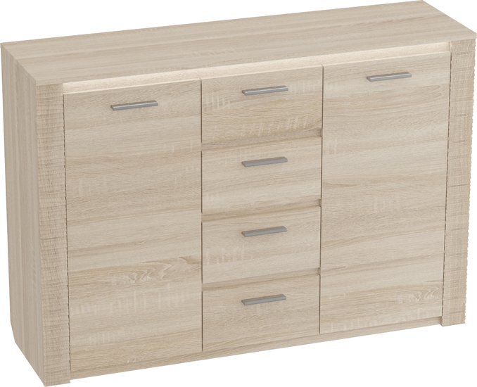 Комод Мебельград Элана 1395 (дуб сонома) - фото