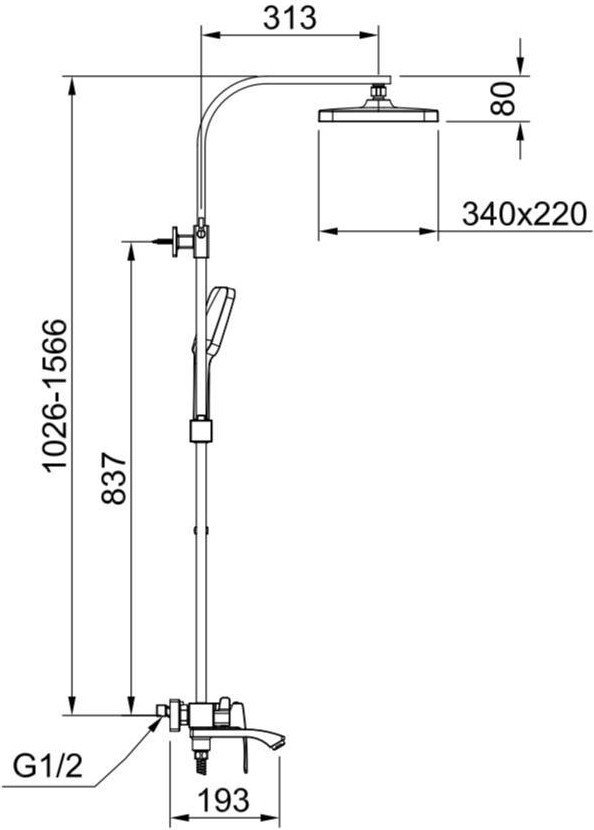 Душевая система Raglo R01.24.06 - фото2