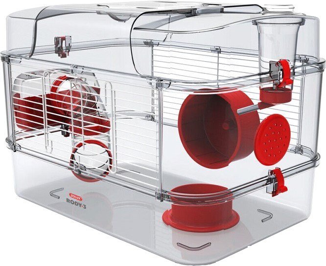 Клетка Zolux Rody 3 Solo 206015 (рубиново-красный) - фото