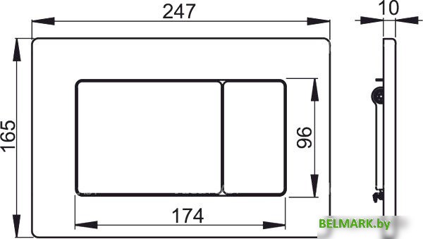 Панель смыва Alcaplast M279 - фото2