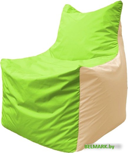 Кресло-мешок Flagman Фокс Ф2.1-162 (салатовый/бежевый) - фото