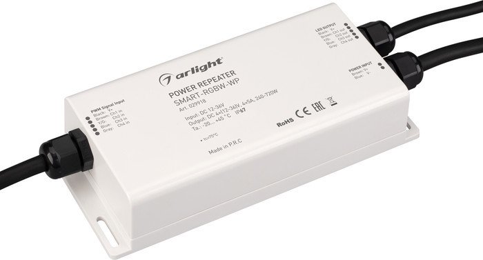 Усилитель контроллера RGBW Arlight SMART-RGBW-WP (12-36V, 4x5A) 029918 - фото