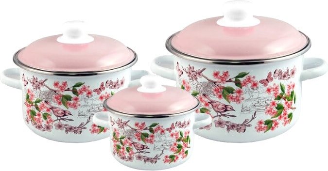 Набор кастрюль Appetite Bird 6KB191M - фото