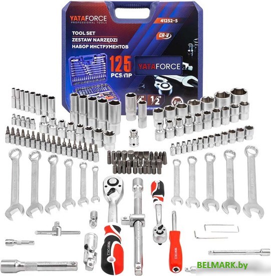 Универсальный набор инструментов Yataforce YF-41252-5 (125 предметов) - фото2