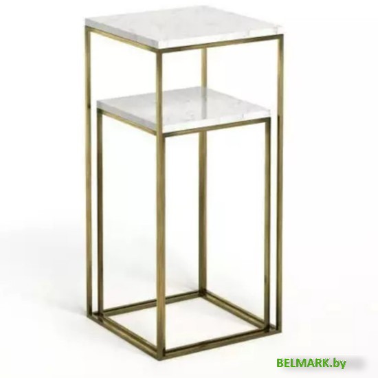 Журнальный столик Bergenson Bjorn Mayen Gold BB0000395 (белый/золото) - фото2