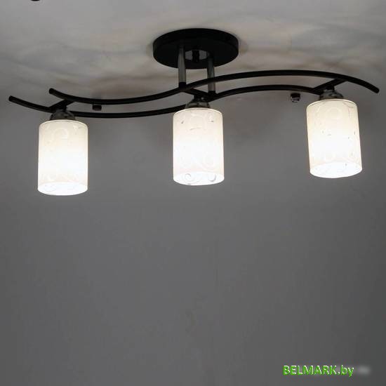 Люстра средней высоты Элетех Стиль 131 НПБ 01-3х60-178 Е27 1005405038 (черный) - фото2