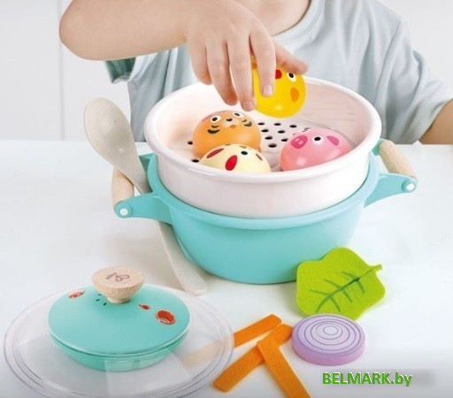 Набор игрушечной посуды Hape Маленький повар E3202_HP - фото
