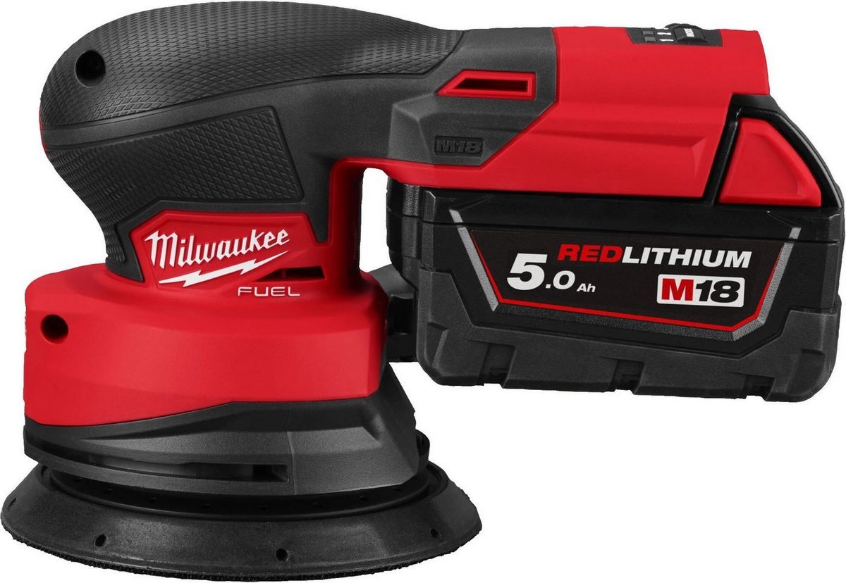 Эксцентриковая шлифмашина Milwaukee M18 FROS125 4933498254 (с 2-мя АКБ, кейс) - фото
