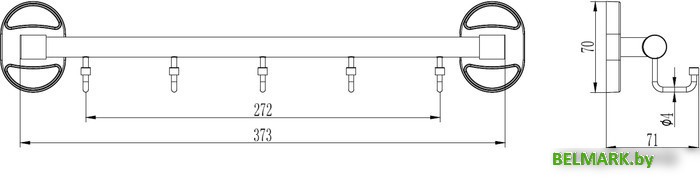 Крючок для ванны Ledeme L1916-5 - фото2