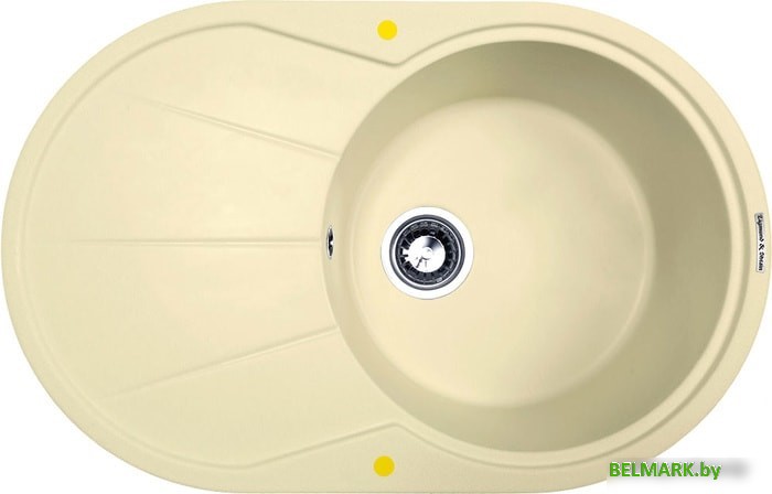 Кухонная мойка Zigmund & Shtain Kreis OV 770 B (молодое шампанское) - фото