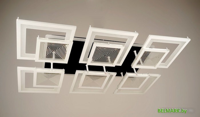 Припотолочная люстра Aitin Pro V0048/6 RGB (белый/черный) - фото