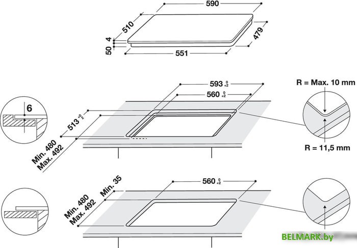 Варочная панель Whirlpool WL B4560 NE/W - фото2