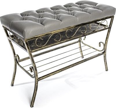 Банкетка Dudo БН-5КС-1 с полочкой под сидением (Kanzas-18) - фото