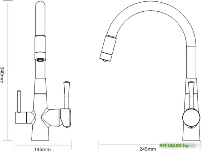 Смеситель Savol S-L1806-04 - фото2