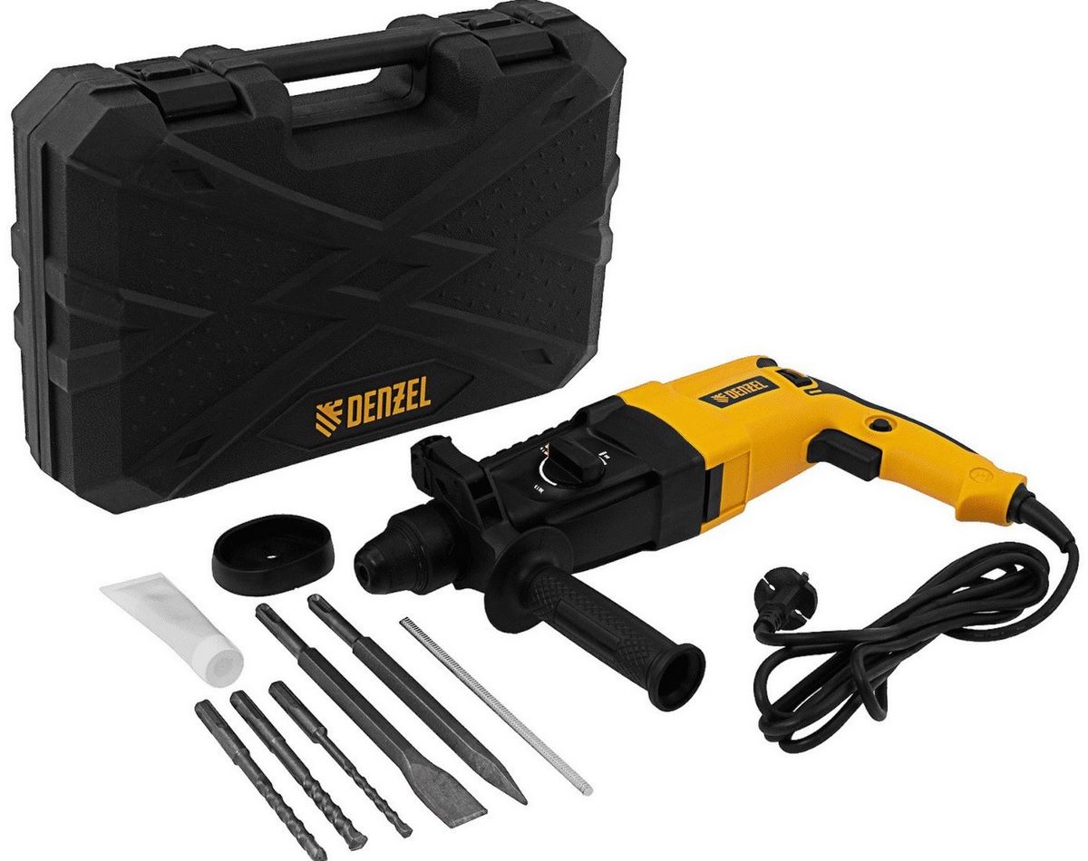 Перфоратор Denzel RHH-800-26 (кейс) - фото