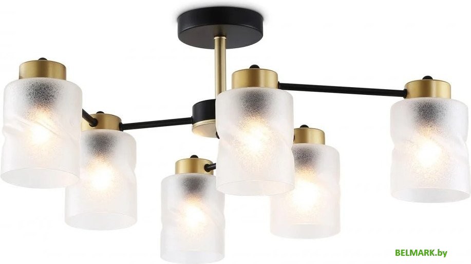 Подвесная люстра Ambrella TR303325/6 BK/GD (черный/золото) - фото