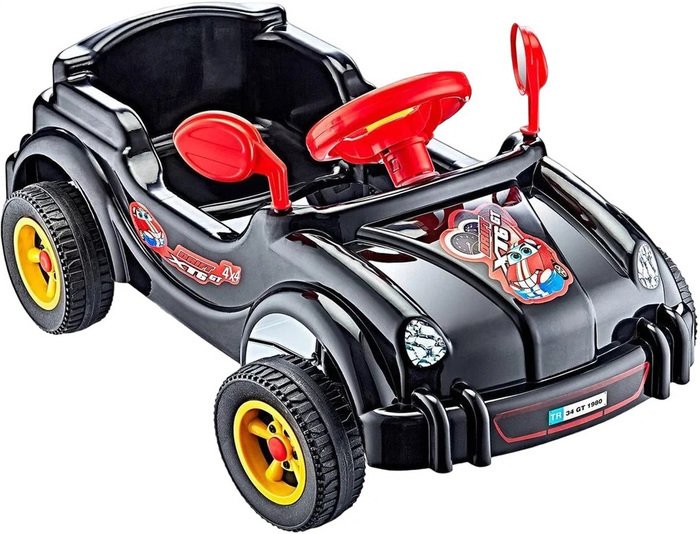 Педальная машинка Guclu Cool Riders 2887_Black (черный) - фото