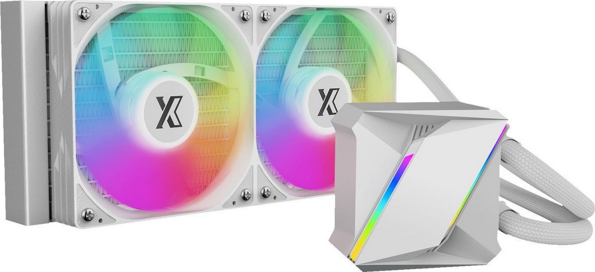 Система жидкостного охлаждения для процессора XASTRA LM240 ARGB WH - фото