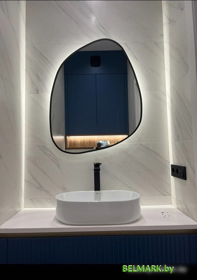 Зеркало eMZe 72x90 LED.UV.NF.72.90.CHE.SW.4K (черный УФ-окантовкой и подсветкой) - фото2