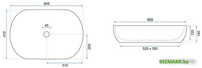 Умывальник Rea Cleo U0024 - фото2