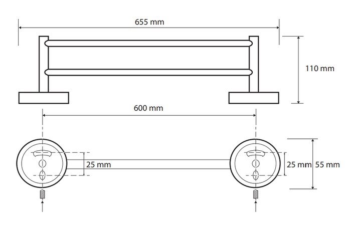 Держатель для полотенца Bemeta Omega 104104052 - фото2
