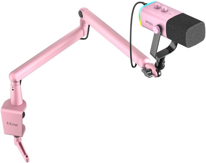 Проводной микрофон FIFINE TAM8 (розовый) - фото2