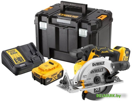 Дисковая (циркулярная) пила DeWalt DCS565P2 (с 2-мя АКБ, кейс) - фото